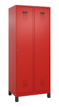 C+P Wäsche-Spind Evolo PLUS 049010-22B mit Füßen 2 Abt.je 400mm Drehriegel (HxBxT) 1950x800x500mm 0010/0010