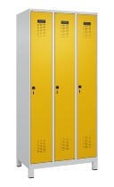 C+P Spind Evolo PLUS 049010-12 mit Füßen 1 Abt. 400mm Zylinderschloss (HxBxT) 1950x400x500mm 7035/0010