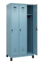 C+P Spind Evolo PLUS 049010-12 mit Füßen 1 Abt. 400mm Zylinderschloss (HxBxT) 1950x400x500mm 1023/1023