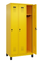 C+P Spind Evolo PLUS 049010-12 mit Füßen 1 Abt. 400mm Zylinderschloss (HxBxT) 1950x400x500mm 1023/1023