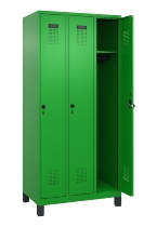 C+P Spind Evolo PLUS 049010-12 mit Füßen 1 Abt. 400mm Zylinderschloss (HxBxT) 1950x400x500mm 1023/1023