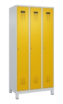 C+P Spind Evolo PLUS 049010-12 mit Füßen 1 Abt. 400mm Zylinderschloss (HxBxT) 1950x400x500mm 7035/0010