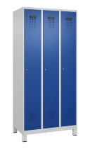 C+P Spind Evolo PLUS 049010-12 mit Füßen 1 Abt. 400mm Zylinderschloss (HxBxT) 1950x400x500mm 7035/0010