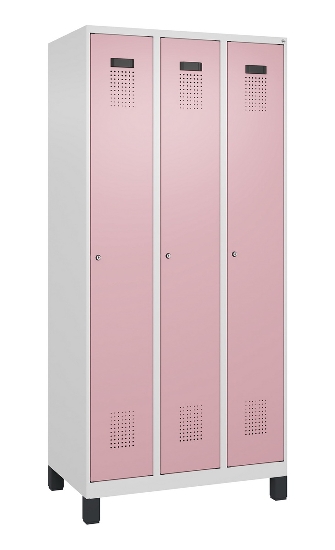 C+P Spind Evolo PLUS 049010-12 mit Füßen 1 Abt. 400mm Zylinderschloss (HxBxT) 1950x400x500mm 7035/0010