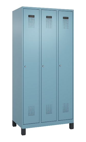 C+P Spind Evolo PLUS 049010-12 mit Füßen 1 Abt. 400mm Zylinderschloss (HxBxT) 1950x400x500mm 1023/1023