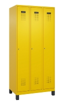 C+P Spind Evolo PLUS 049010-30 mit Füßen 3 Abt. 300mm Zylinderschloss (HxBxT) 1950x900x500mm 1023/1023
