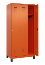 C+P Spind Evolo PLUS 049010-12 mit Füßen 1 Abt. 400mm Zylinderschloss (HxBxT) 1950x400x500mm 1023/1023