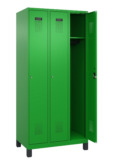 C+P Spind Evolo PLUS 049010-12 mit Füßen 1 Abt. 400mm Zylinderschloss (HxBxT) 1950x400x500mm 1023/1023