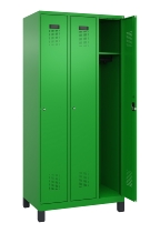C+P Spind Evolo PLUS 049010-12 mit Füßen 1 Abt. 400mm Zylinderschloss (HxBxT) 1950x400x500mm 1023/1023