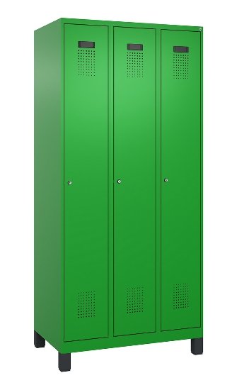 C+P Spind Evolo PLUS 049010-12 mit Füßen 1 Abt. 400mm Zylinderschloss (HxBxT) 1950x400x500mm 1023/1023