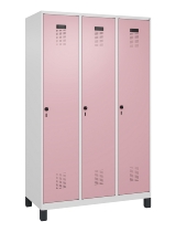 C+P Spind Evolo PLUS 049010-12 mit Füßen 1 Abt. 400mm Zylinderschloss (HxBxT) 1950x400x500mm 7035/0010