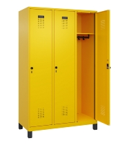 C+P Spind Evolo PLUS 049010-12 mit Füßen 1 Abt. 400mm Zylinderschloss (HxBxT) 1950x400x500mm 1023/1023