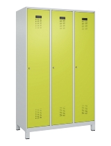 C+P Spind Evolo PLUS 049010-12 mit Füßen 1 Abt. 400mm Zylinderschloss (HxBxT) 1950x400x500mm 7035/0010