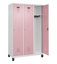 C+P Spind Evolo PLUS 049010-12 mit Füßen 1 Abt. 400mm Zylinderschloss (HxBxT) 1950x400x500mm 7035/0010