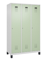 C+P Spind Evolo PLUS 049010-12 mit Füßen 1 Abt. 400mm Zylinderschloss (HxBxT) 1950x400x500mm 7035/0010