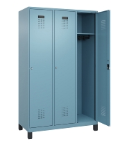 C+P Spind Evolo PLUS 049010-12 mit Füßen 1 Abt. 400mm Zylinderschloss (HxBxT) 1950x400x500mm 1023/1023