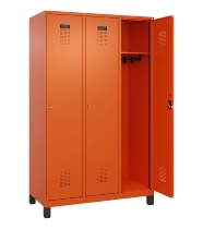 C+P Spind Evolo PLUS 049010-12 mit Füßen 1 Abt. 400mm Zylinderschloss (HxBxT) 1950x400x500mm 1023/1023