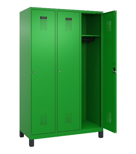 C+P Spind Evolo PLUS 049010-12 mit Füßen 1 Abt. 400mm Zylinderschloss (HxBxT) 1950x400x500mm 1023/1023