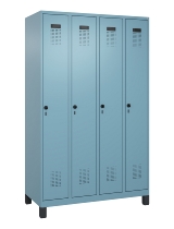 C+P Spind Evolo PLUS 049010-12 mit Füßen 1 Abt. 400mm Zylinderschloss (HxBxT) 1950x400x500mm 1023/1023