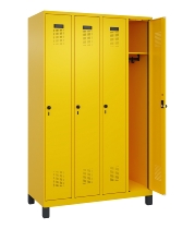 C+P Spind Evolo PLUS 049010-12 mit Füßen 1 Abt. 400mm Zylinderschloss (HxBxT) 1950x400x500mm 1023/1023