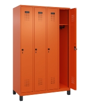 C+P Spind Evolo PLUS 049010-12 mit Füßen 1 Abt. 400mm Zylinderschloss (HxBxT) 1950x400x500mm 1023/1023