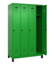 C+P Spind Evolo PLUS 049010-12 mit Füßen 1 Abt. 400mm Zylinderschloss (HxBxT) 1950x400x500mm 1023/1023