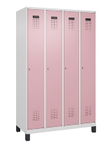 C+P Spind Evolo PLUS 049010-12 mit Füßen 1 Abt. 400mm Zylinderschloss (HxBxT) 1950x400x500mm 7035/0010