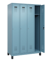 C+P Spind Evolo PLUS 049010-12 mit Füßen 1 Abt. 400mm Zylinderschloss (HxBxT) 1950x400x500mm 1023/1023