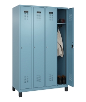 C+P Spind Evolo PLUS 049010-12 mit Füßen 1 Abt. 400mm Zylinderschloss (HxBxT) 1950x400x500mm 1023/1023