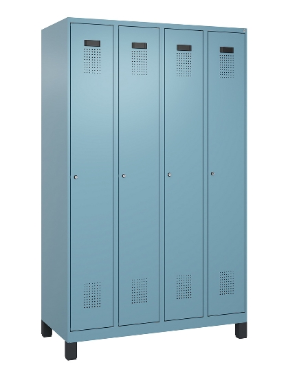 C+P Spind Evolo PLUS 049010-12 mit Füßen 1 Abt. 400mm Zylinderschloss (HxBxT) 1950x400x500mm 1023/1023