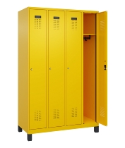 C+P Spind Evolo PLUS 049010-12 mit Füßen 1 Abt. 400mm Zylinderschloss (HxBxT) 1950x400x500mm 1023/1023