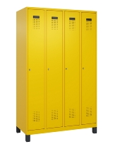 C+P Spind Evolo PLUS 049010-12 mit Füßen 1 Abt. 400mm Zylinderschloss (HxBxT) 1950x400x500mm 1023/1023