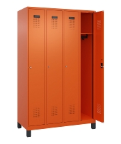 C+P Spind Evolo PLUS 049010-12 mit Füßen 1 Abt. 400mm Zylinderschloss (HxBxT) 1950x400x500mm 1023/1023