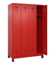 C+P Spind Evolo PLUS 049010-12 mit Füßen 1 Abt. 400mm Zylinderschloss (HxBxT) 1950x400x500mm 1023/1023