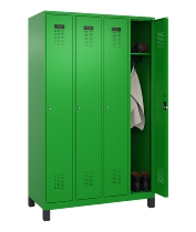 C+P Spind Evolo PLUS 049010-12 mit Füßen 1 Abt. 400mm Zylinderschloss (HxBxT) 1950x400x500mm 1023/1023