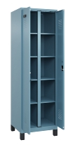 C+P Wäsche-Spind Evolo PLUS 049012-22B mit Füßen 2 Abt.je 400mm Drehriegel (HxBxT) 1950x800x500mm 2004/2004