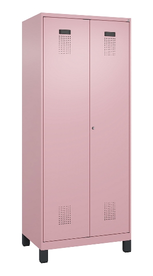 C+P Wäsche-Spind Evolo PLUS 049012-22B mit Füßen 2 Abt.je 400mm Drehriegel (HxBxT) 1950x800x500mm 2004/2004