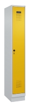 C+P Spind Evolo PLUS 049020-20 mit Sockel 2 Abt. 300mm Zylinderschloss (HxBxT) 1950x600x500mm 7035/7016
