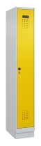 C+P Spind Evolo PLUS 049020-20 mit Sockel 2 Abt. 300mm Zylinderschloss (HxBxT) 1950x600x500mm 7035/7016