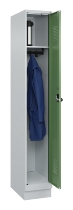 C+P Spind Evolo PLUS 049020-20 mit Sockel 2 Abt. 300mm Zylinderschloss (HxBxT) 1950x600x500mm 7035/7016