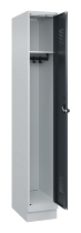 C+P Spind Evolo PLUS 049020-20 mit Sockel 2 Abt. 300mm Zylinderschloss (HxBxT) 1950x600x500mm 7035/7016