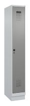 C+P Spind Evolo PLUS 049020-20 mit Sockel 2 Abt. 300mm Zylinderschloss (HxBxT) 1950x600x500mm 7035/7016