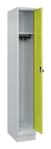 C+P Spind Evolo PLUS 049020-20 mit Sockel 2 Abt. 300mm Zylinderschloss (HxBxT) 1950x600x500mm 7035/7016