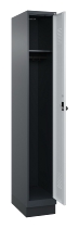 C+P Spind Evolo PLUS 049020-20 mit Sockel 2 Abt. 300mm Zylinderschloss (HxBxT) 1950x600x500mm 7035/7016