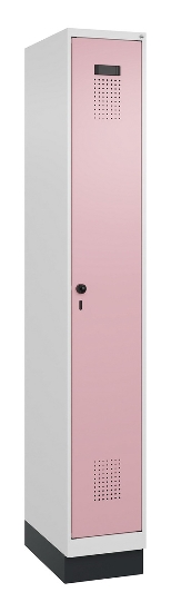 C+P Spind Evolo PLUS 049020-20 mit Sockel 2 Abt. 300mm Zylinderschloss (HxBxT) 1950x600x500mm 7035/7016