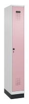 C+P Spind Evolo PLUS 049020-20 mit Sockel 2 Abt. 300mm Zylinderschloss (HxBxT) 1950x600x500mm 7035/7016
