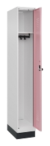 C+P Spind Evolo PLUS 049020-20 mit Sockel 2 Abt. 300mm Zylinderschloss (HxBxT) 1950x600x500mm 7035/7016