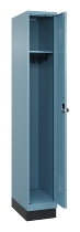 C+P Spind Evolo PLUS 049020-22 mit Sockel 2 Abteile 400mm Zylinderschloss (HxBxT) 1950x800x500mm 1023/1023