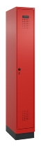C+P Spind Evolo PLUS 049020-22 mit Sockel 2 Abteile 400mm Zylinderschloss (HxBxT) 1950x800x500mm 1023/1023