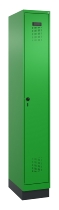 C+P Spind Evolo PLUS 049020-22 mit Sockel 2 Abteile 400mm Zylinderschloss (HxBxT) 1950x800x500mm 1023/1023